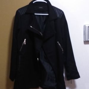 Comtempo type pea coat with drooping front
